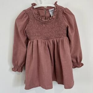 Tahari Little Girls Size 2T Blush Pink Babydoll Long Sleeve Dress 2 24 Months